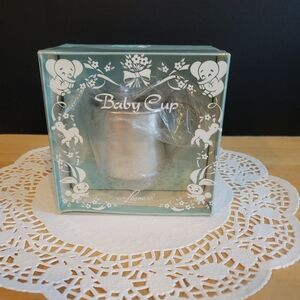 Pewter Baby Cup by Leonard  Inscribed
